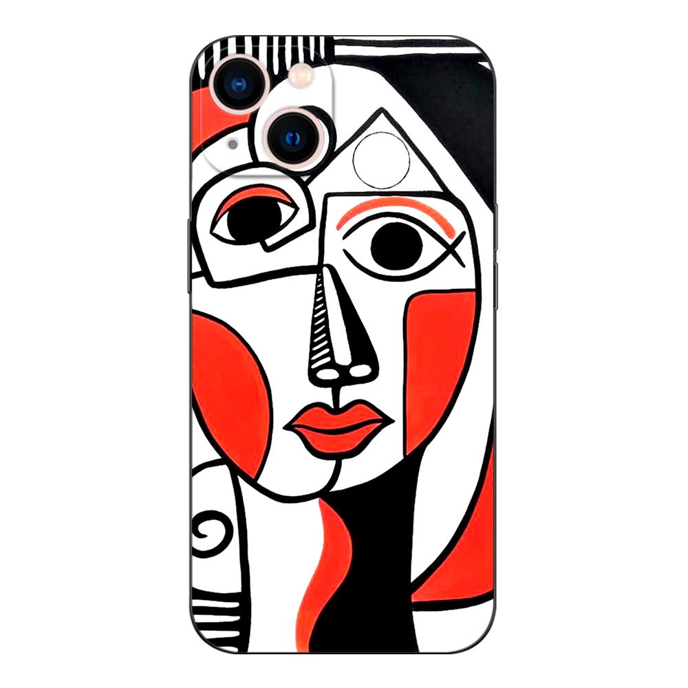 Black tpu Case For Huawei P30 Lite P30 Pro P40 LITE E P Smart 2020 Cover Picasso abstract Art painting