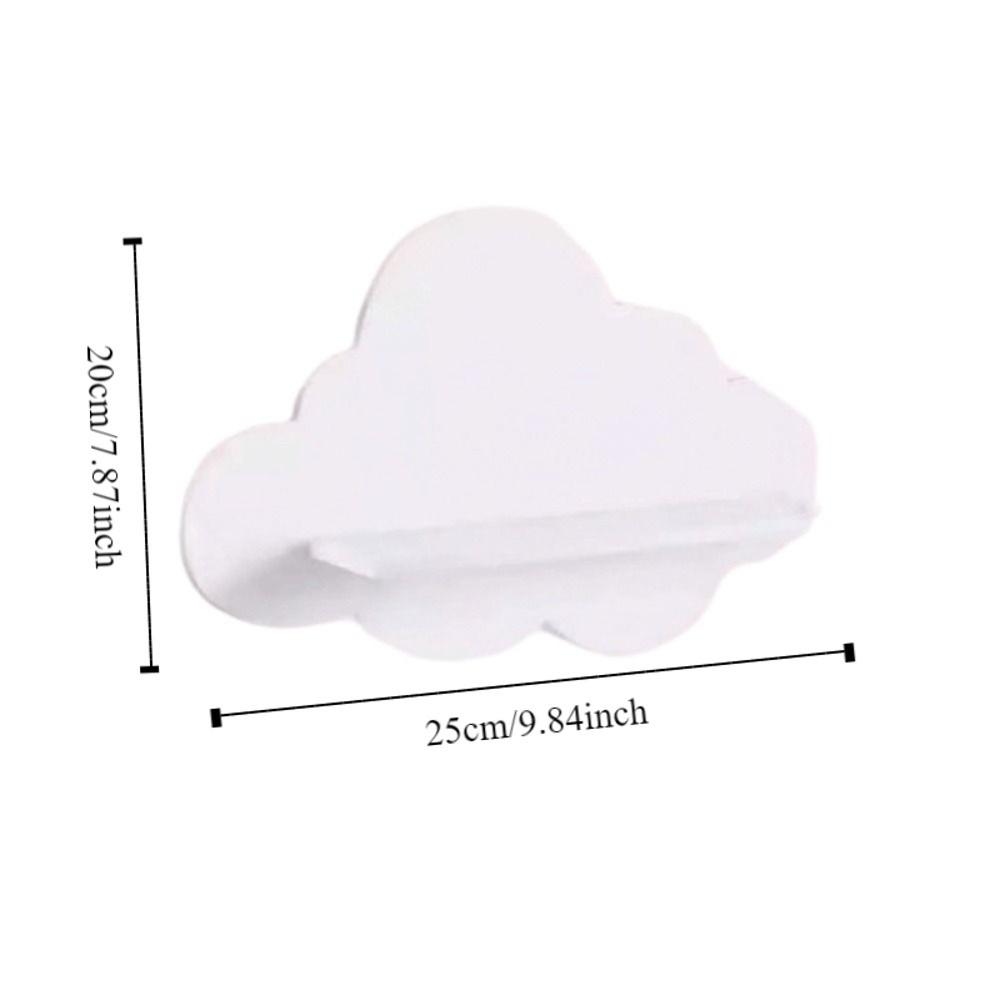 Durable Floating Shelf Minimalist Cloud Shape Shelf Home Decorative Wall Storage Rack  Bedroom