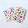 Mini Gemstone Sticker-Self-Adhesive Multicolor Assorted Shapes(Hearts,Stars,Flowers)for DIY Craft,Nail Art,Face&Body Decoration