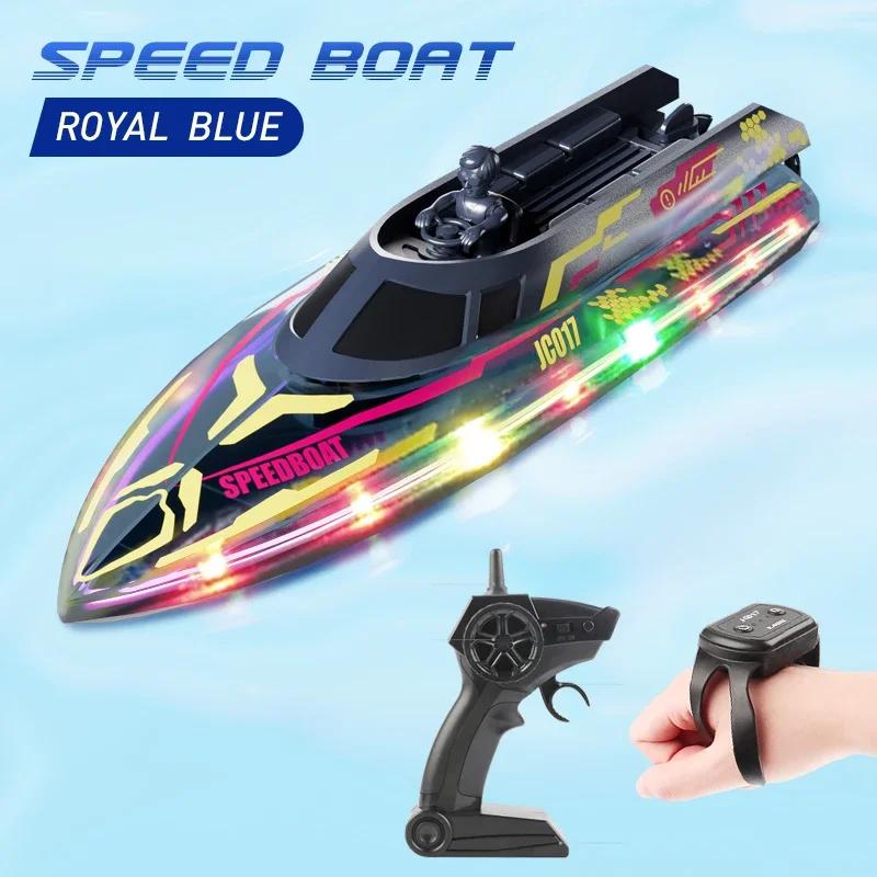 Non-Toxic Jc017 Rc Boats 2.4G Rc Ship Model Kid Toy 20Km/H High Speed Racing Gesture Dual Remote Control Ship Toys For Children Gifts