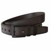Herren Leder Gürtel 4 cm mit anthrazitfarbener Schließe