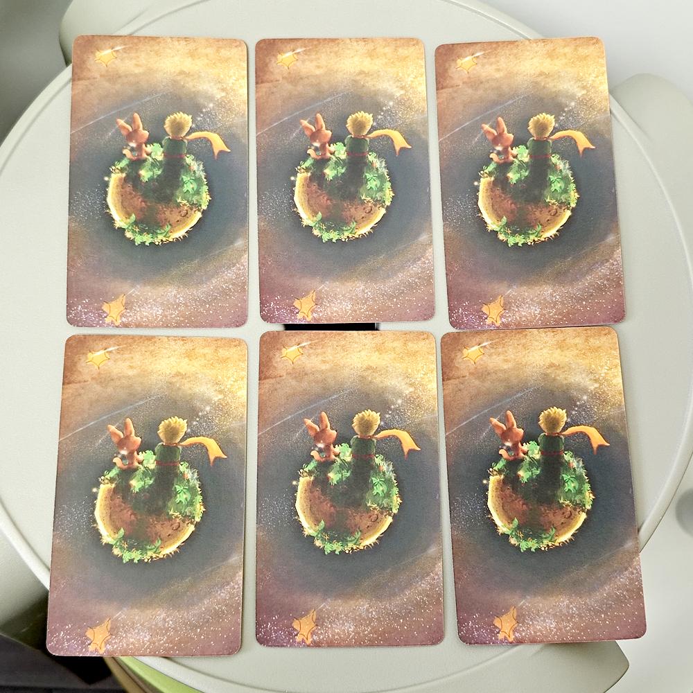 10,3*6 см Карты Таро Маленького Принца для начинающих 78 шт. Карты Портативный размер Дружественные милые иллюстрации для детей