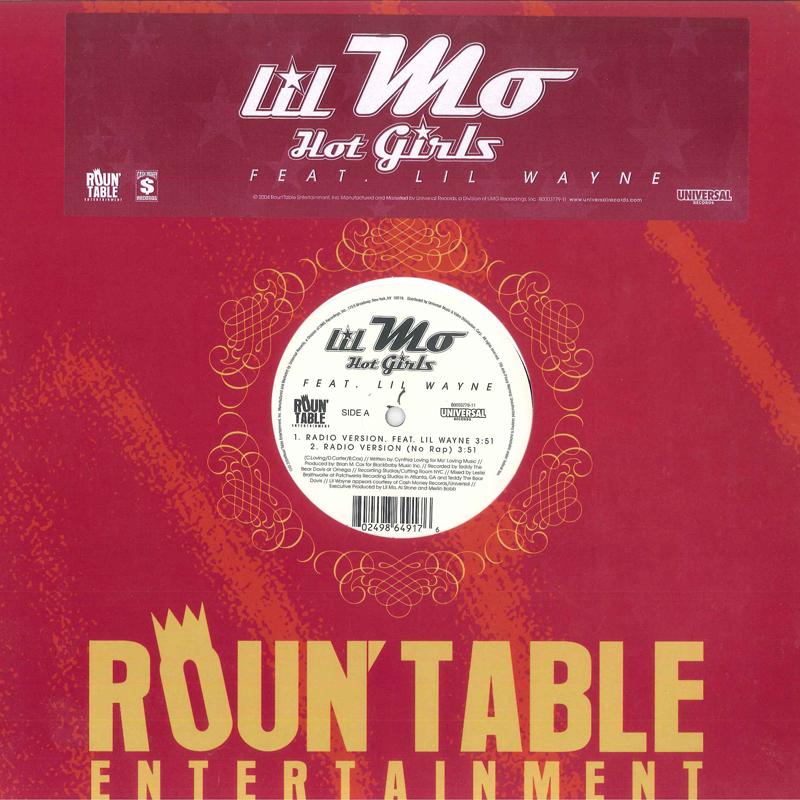 12-дюймовая пластинка LIL MO, LIL WAYNE - Hot Girls B000377911 ROUN'TABLE ENTE 2004 США Рэп и Хип-Хоп/R&B Б/у