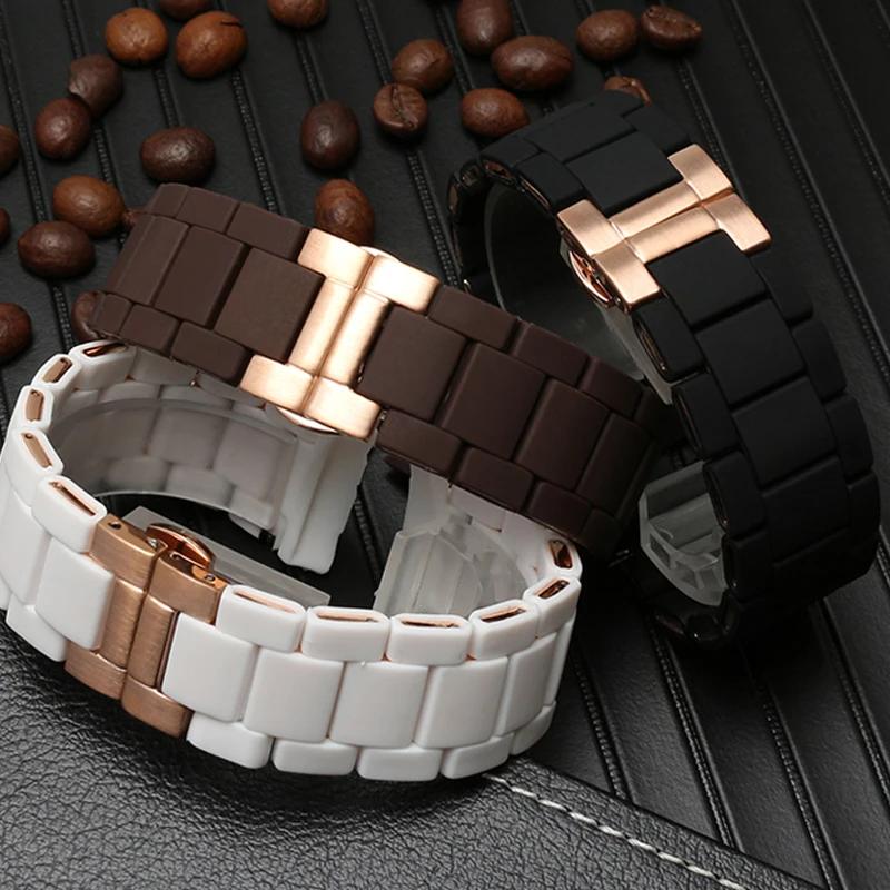 Ремешок для часов Armani AR5920 AR5919 AR5859 AR5867, стальной ремешок с резиновым покрытием, мужской и женский, 20 мм 23 мм.