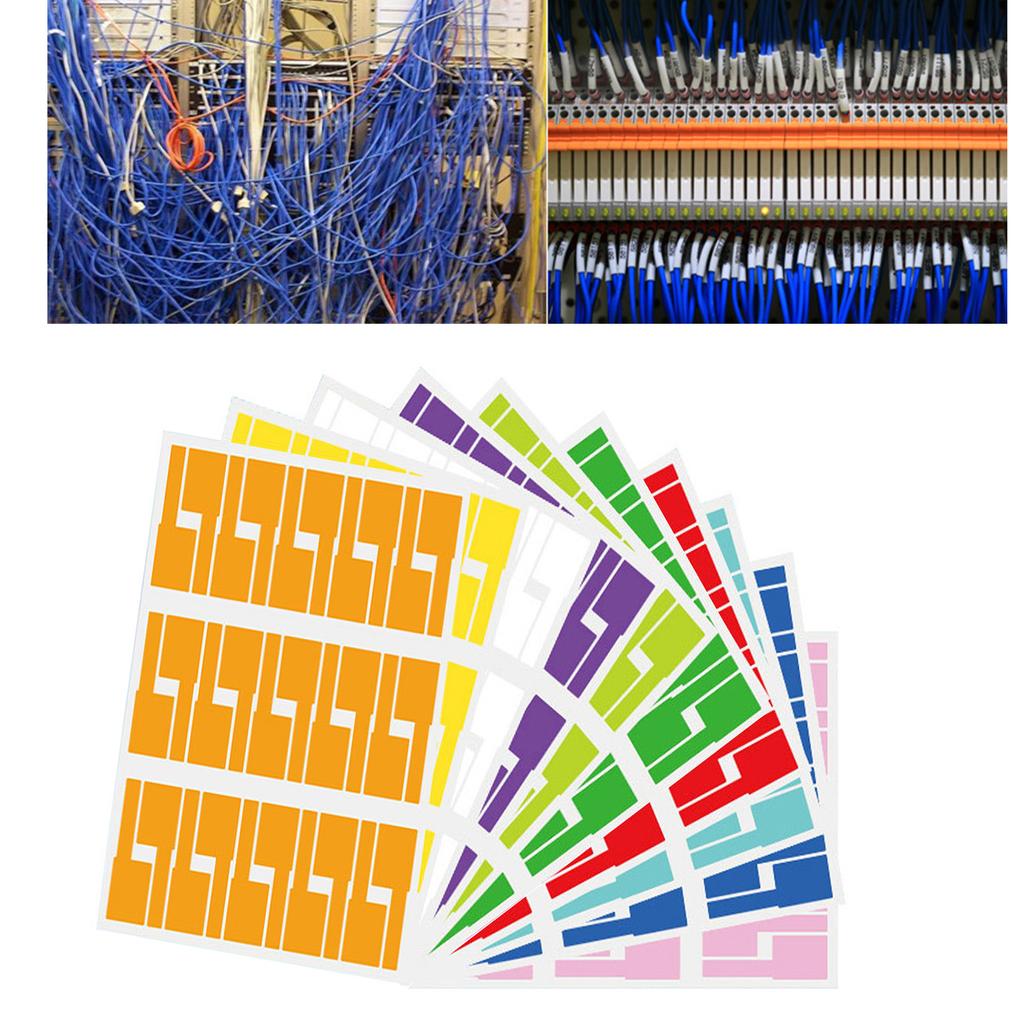 300 шт. водонепроницаемые кабельные этикетки самоклеящиеся кабельные этикетки наклейки для кабельной маркировки классификации