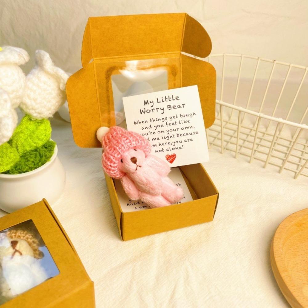 Cute Mini Teddy Bear Box Gift Plush Pocket Bear in Box Plush Teddy Bear Gifts  For Girls