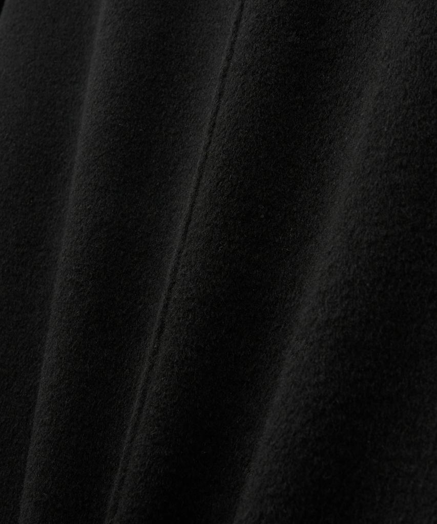 Satur Cashmere Wool Blend Mac Coat Black