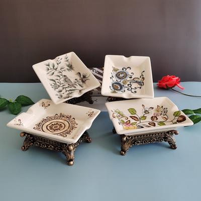 Портативная винтажная керамическая мыльница Ручной работы в европейском стиле Держатель для мыла Самоочищающийся контейнер для мыла для ванной комнаты кухни