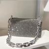 2022 Summer Trend Luxury  Travel Shoulder Handbags Purses Bling Diamond Design Small Crossbody Messenger Bags For Women