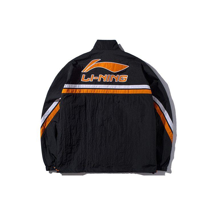 Мужская куртка Li Ning New York Fashion Week Series с воротником-стойкой, повседневная спортивная куртка черного цвета AJDP649-1