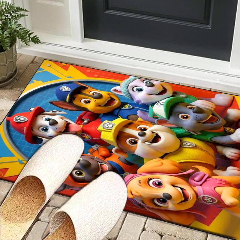 Dog Paw Heroes Office Rug Chair Mat, Game Carpet, Suitable for Front Door, Bedroom, Living Room, Desk, Holiday Gift