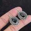 Серьга из серебристого обсидиана, серьга из стерлингового серебра 925 пробы, серьги из драгоценных камней ручной работы, винтажные украшения, подарки на годовщину, серьга в уникальном стиле
