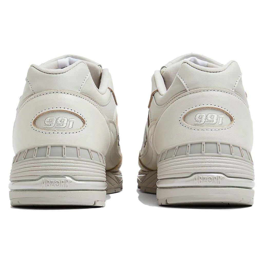 New Balance 991 Сделано в Англии Современные Роскошные Мужские Кроссовки Белый Светло-Серый Moonbeam M991OW