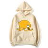 Adventure Time Animation TV Series Jake Cartoon Pattern Autumn and Winter Pullover for Men and Women Harajuku Fashion Street Clo