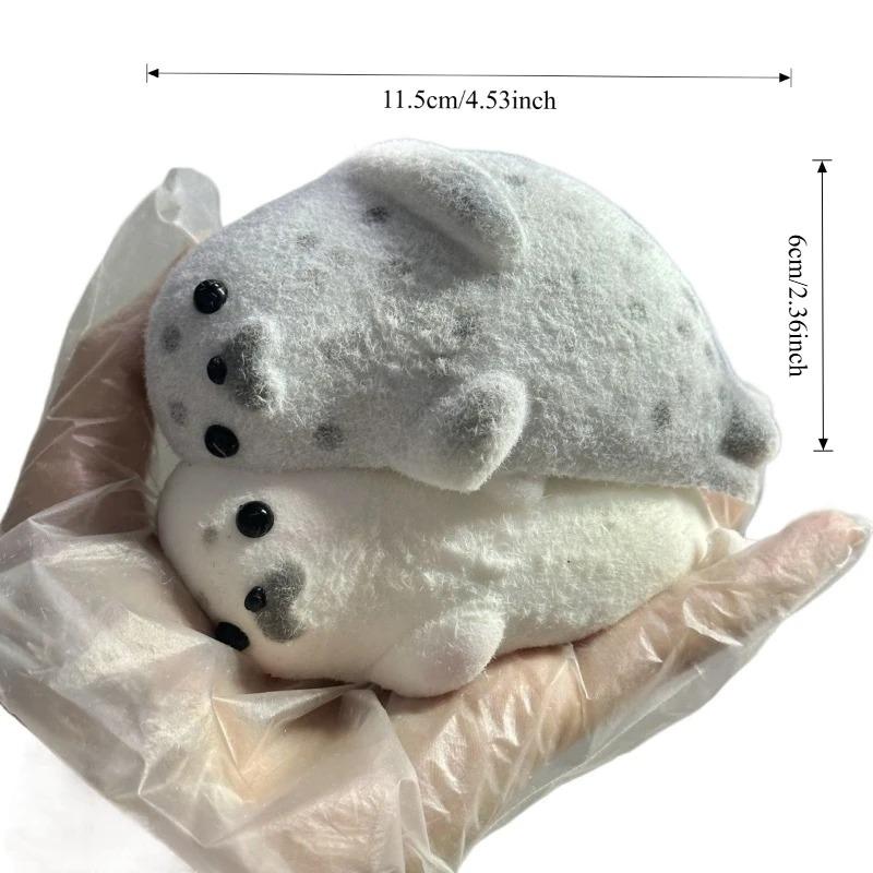 Kawaii Squishy Seal Squeeze Toys Super Soft Pinching Fingertip Toy Slow Rebound Antistress Gift Stress Relief Adult Sensory Toy