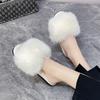 New Style Women's Home Slippers Winter Pink Fur Flats Furry Elegant Comfortable Soft Shoes for Woman Slippers Zapatos Mujer