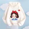Hoodie Four Seasons Girls Home Clothing Cute Q Version of Snow White Print Loose Long-sleeved Hoodie Can Be Worn Outside