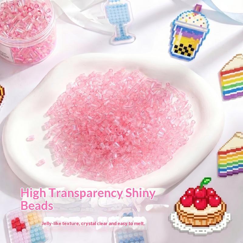 1 пакет Высокопрозрачные Ручные DIY Бусины Perler Термопресс 2,6 мм Стеклянно-цветные Бусины Perler Ручная работа Аксессуары