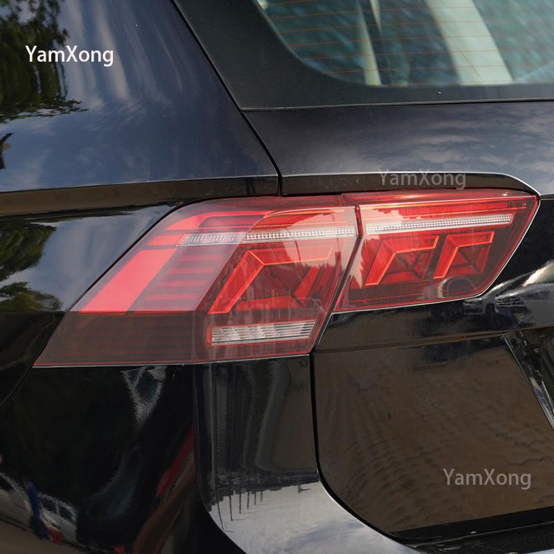 Аксессуары для подтяжки лица Tiguan, защитная пленка для автомобильных фар, черная прозрачная, против царапин, авторемонт