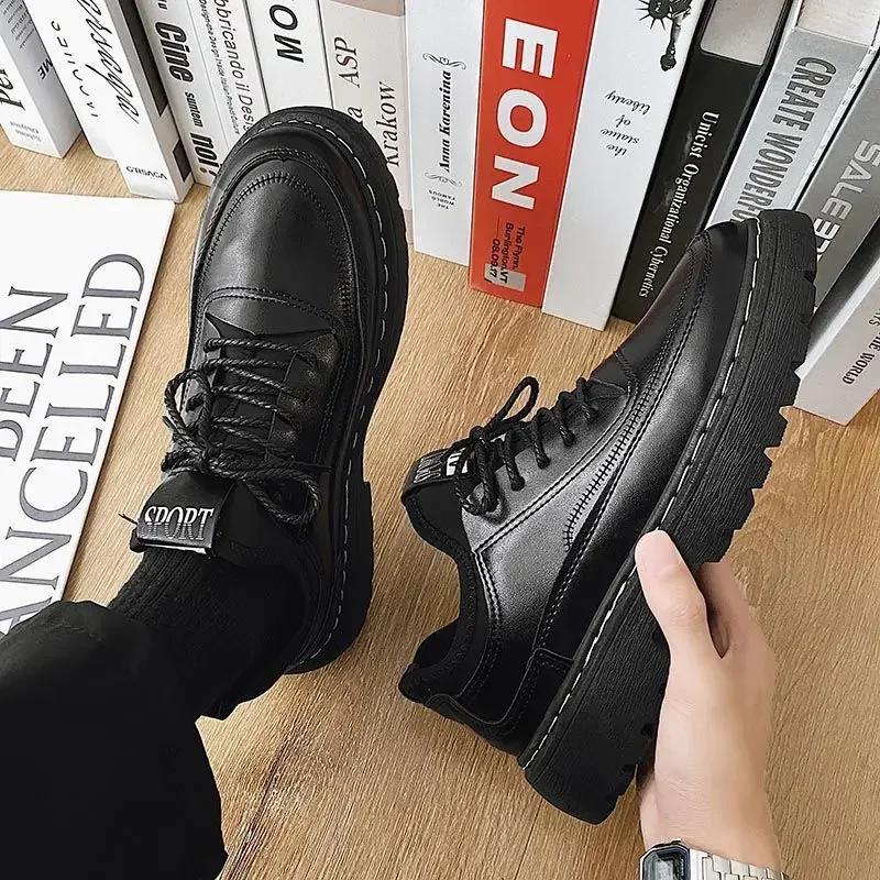 Модная черная деловая обувь из кожи, лоферы, мужская формальная мода 2024, размер 45, классическая оригинальная мужская повседневная обувь, дизайнерские слипоны из ПУ