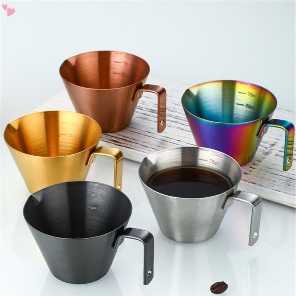 Kitchen Tool Espresso Shot Cup 304 Stainless Steel Measure Mug Durable Coffee Measuring Cup