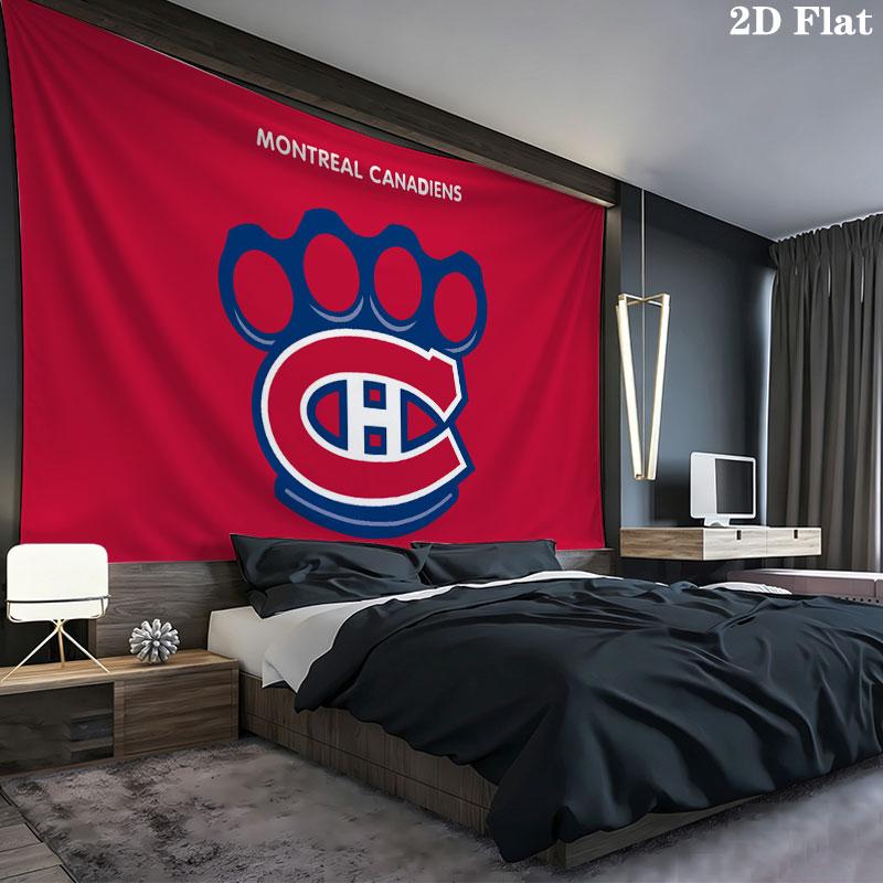 Настенный гобелен Montreal Canadiens, эстетичное тканевое одеяло с принтом, подходит для спальни, гостиной и домашнего декора.