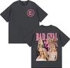 Singer Bad Gyal Album Tour Merch Tshirts Fashion Hip Hop High Street T Shirts Unisex Women Vintage Summer Tops 100 Cotton Tshirt