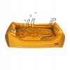 COMFORTABLE BED sofa for a dog shepherd terrier 90x70x20cm Ukory MUSTARD