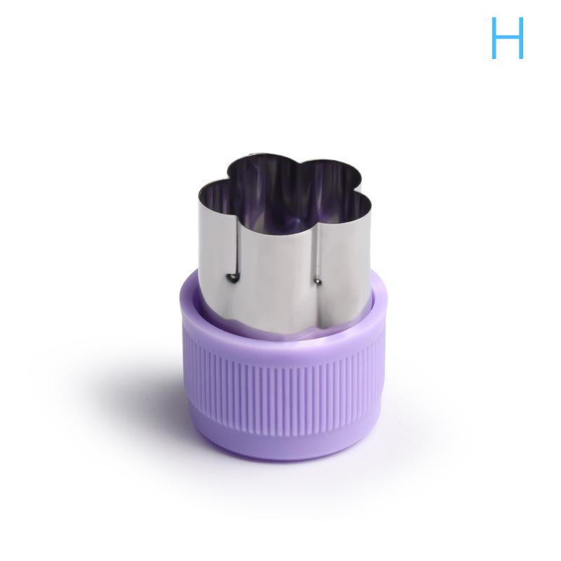 1Pc Vegetables Cutter Plastic Handle Stainless Fruit Cutting Die Kitchen Gadgets