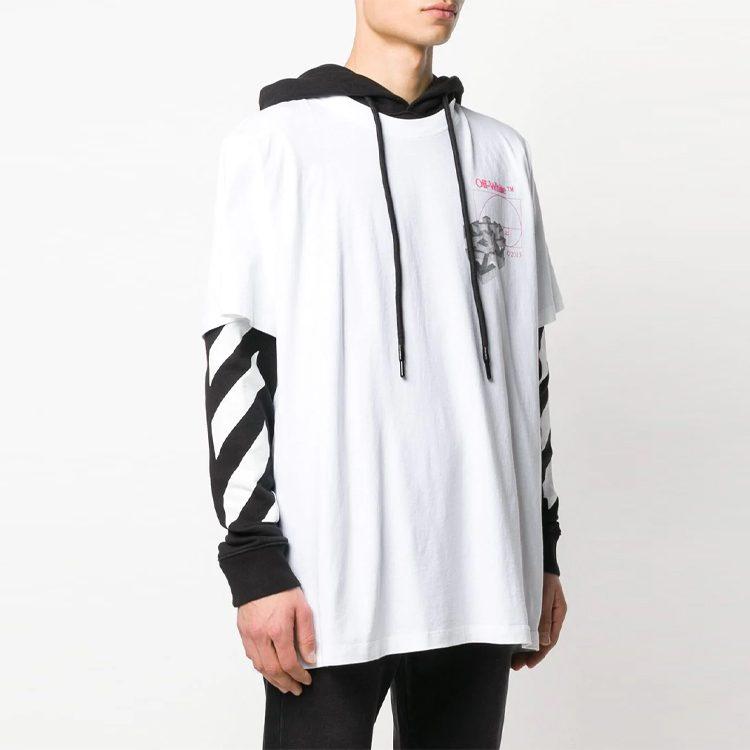 OFF WHITE Толстовка Весна/Лето 20 Свободный крой Мужская Белая OMAB033R201850120188