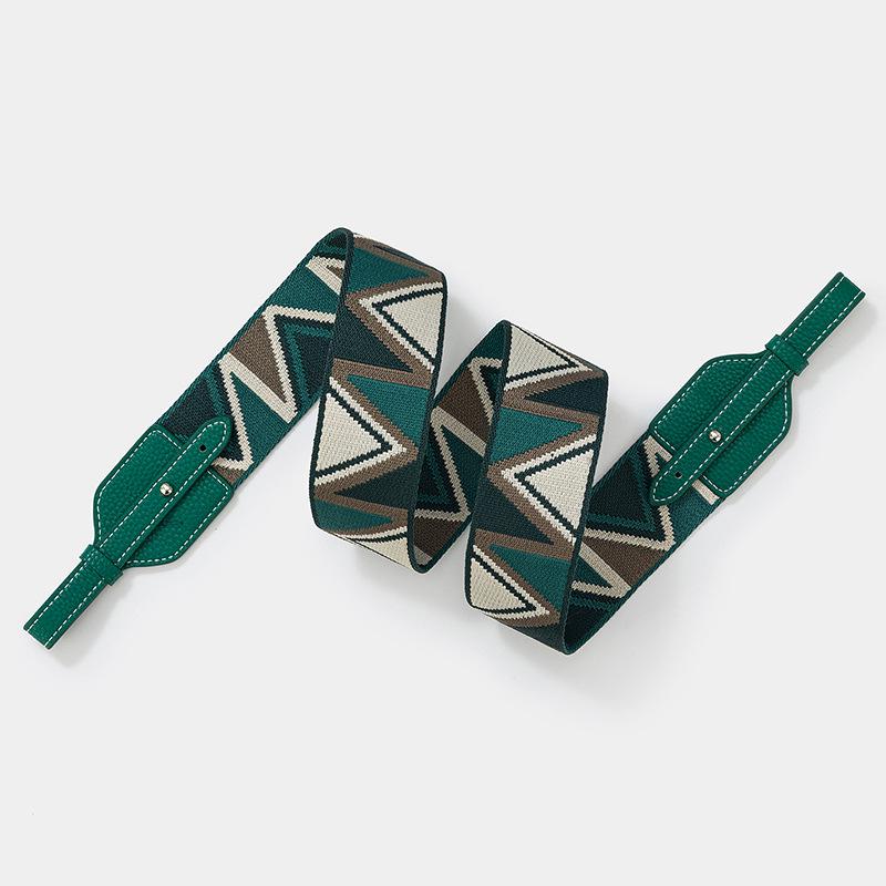 Жаккардовый широкий плечевой ремень для сумок Basket, Lindy и Pig Nose