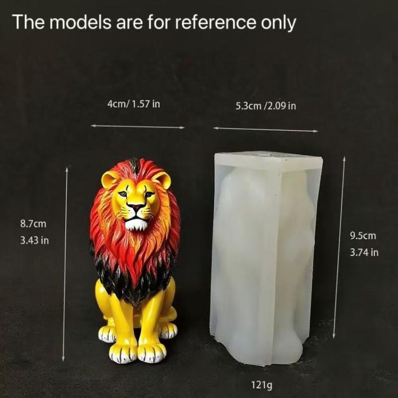 Силиконовая форма Weiwu Лев Король 3D Сидящий Лев Животное для DIY Свечи Мыла Смолы Шоколада Кубиков Льда Выпечки Инструмент для Поделок
