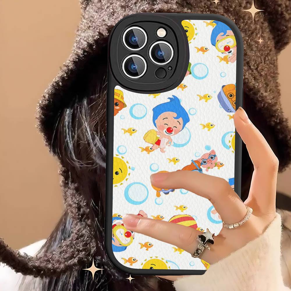 P-Plim P-Plim PU Leather Phone Case For IPhone 16 15 14 13 12 11 Pro Max Plus Back Fundas
