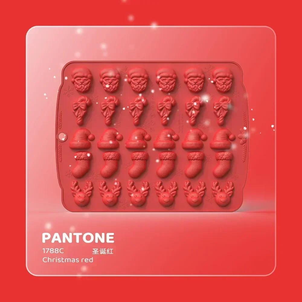 Christmas Cookie Mould Gingerbread Man Christmas Tree Chocolate Mold Halloween Cookie Candy Mold DIY Gummy Drop Mold Cake Tools