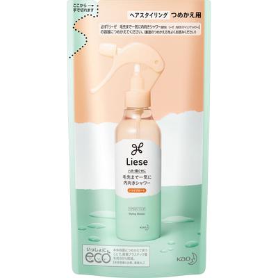 Liese Refill 180 мл для душа, создающего направленный внутрь стиль Средства для укладки волос Использование: Легко создавайте желаемый стиль. Нанести на сухие волосы. 1. 2. Ш.