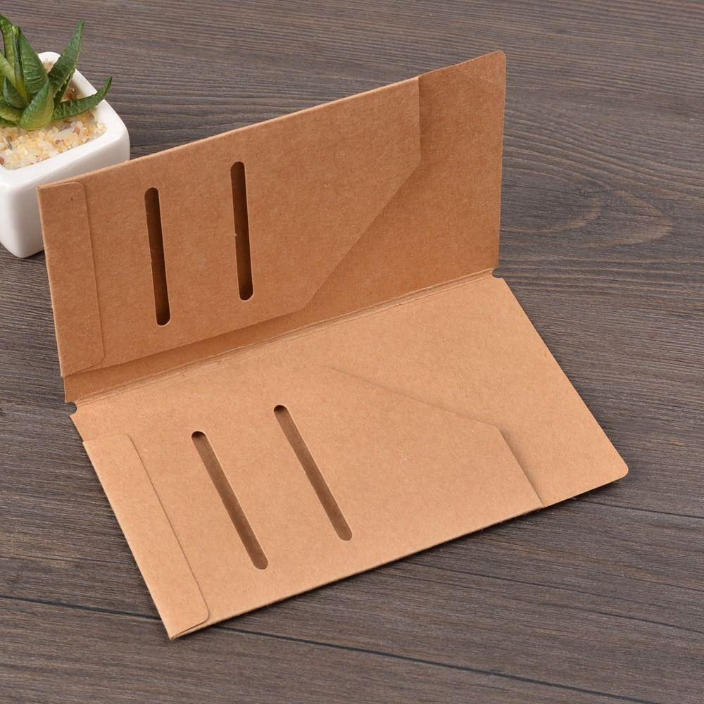 Journal Kraft Paper Diary Cards Storage Bag File Holder Tickets Cards Holder Card Holder Pocket