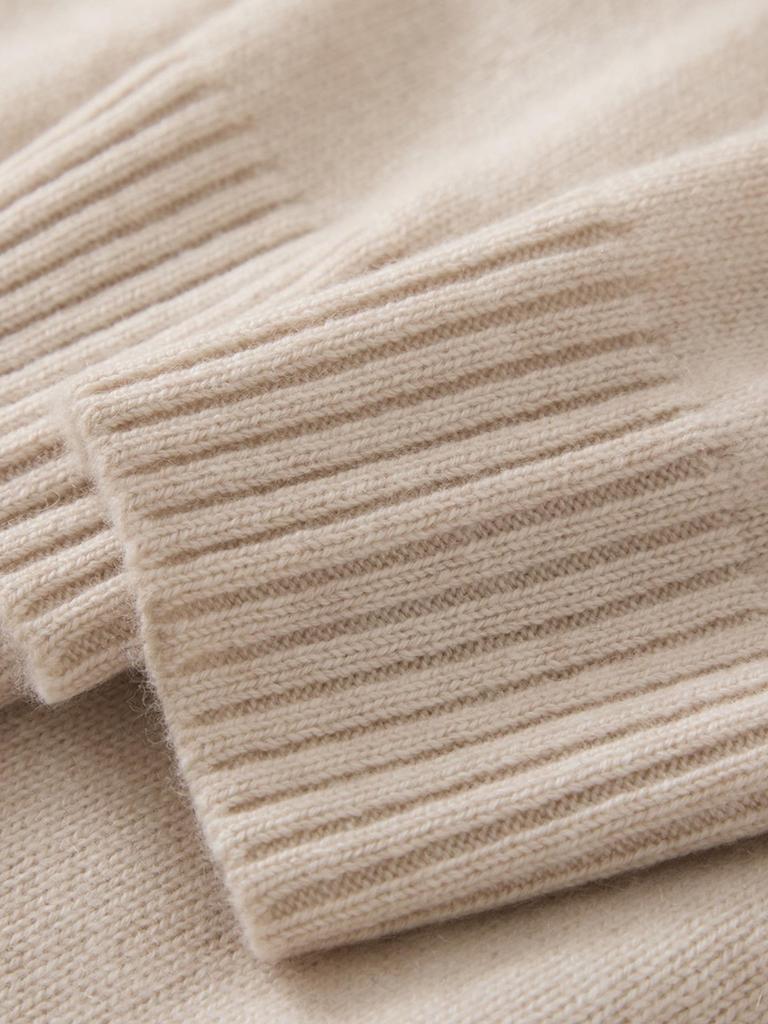 Женский ретро кардиган Fair Isle из кашемира - С круглым вырезом, плотной вязки, элегантный осенне-зимний шерстяной свитер