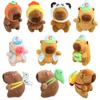 Cute Simulation Capybara Pendant Cartoon Capybara Fluffty Animal Doll Car Ornament