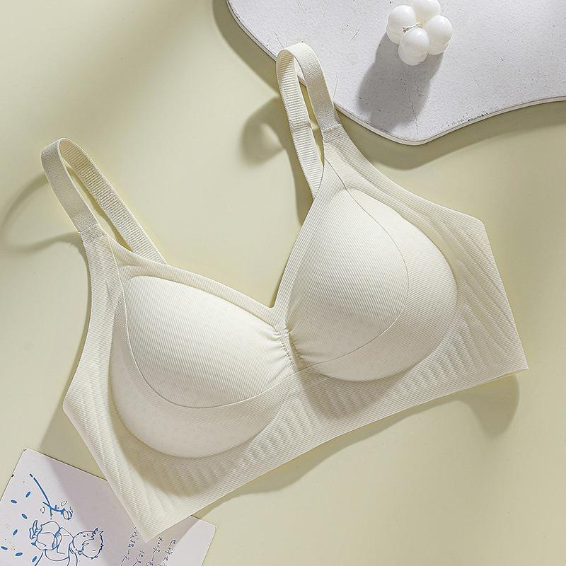 Ice silk breathable, comfortable and seamless underwear, small breasts gathered, secondary breasts, anti-sagging jelly soft support,beautiful back bra