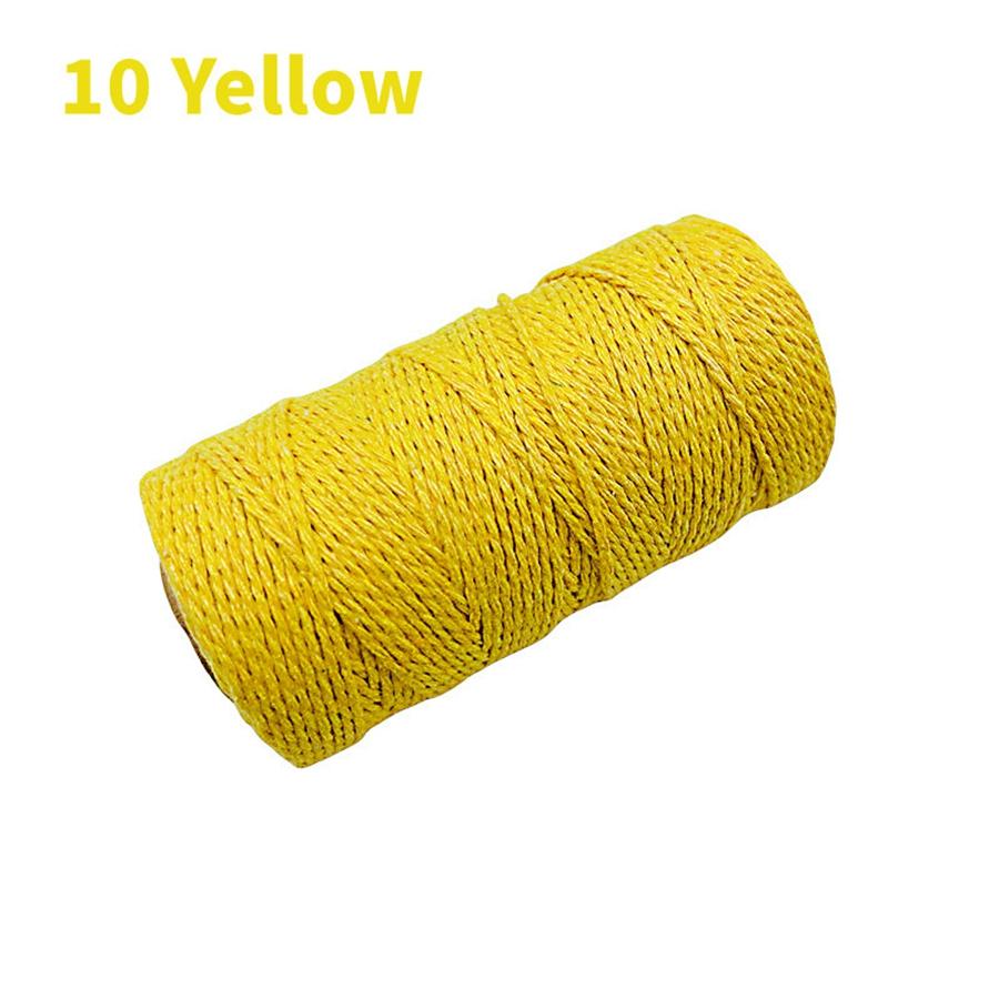 100 м/рулон 2 мм цветной хлопковый шнур макраме рождественский ручной работы плетеный канат гобелен ремесла свадебная лента DIY шнур домашний декор