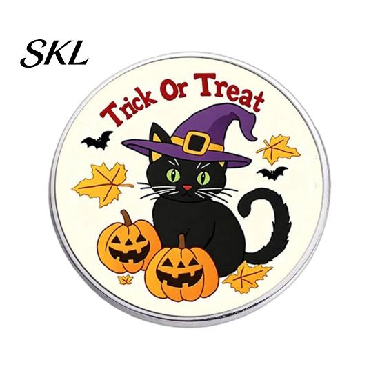 Costume Brooch Pin, Halloween Dark Stitched Doll with Bandage Patch Exquisite Craftsmanship Design, Zinc Alloy Round Badge, Lightweight Clothes