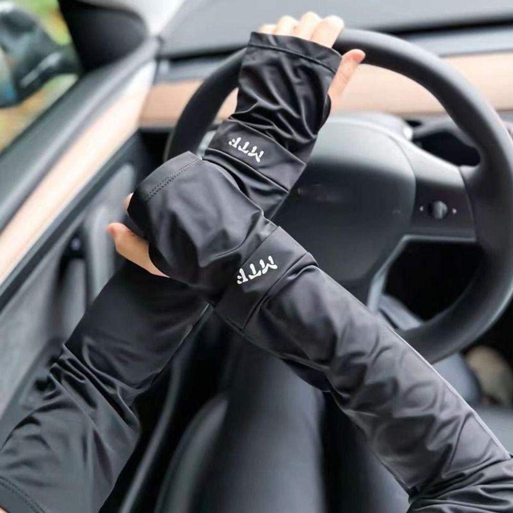 Breathable Ice Sleeves Ice Silk Sunscreen Sleeves New Hand Protector Cove