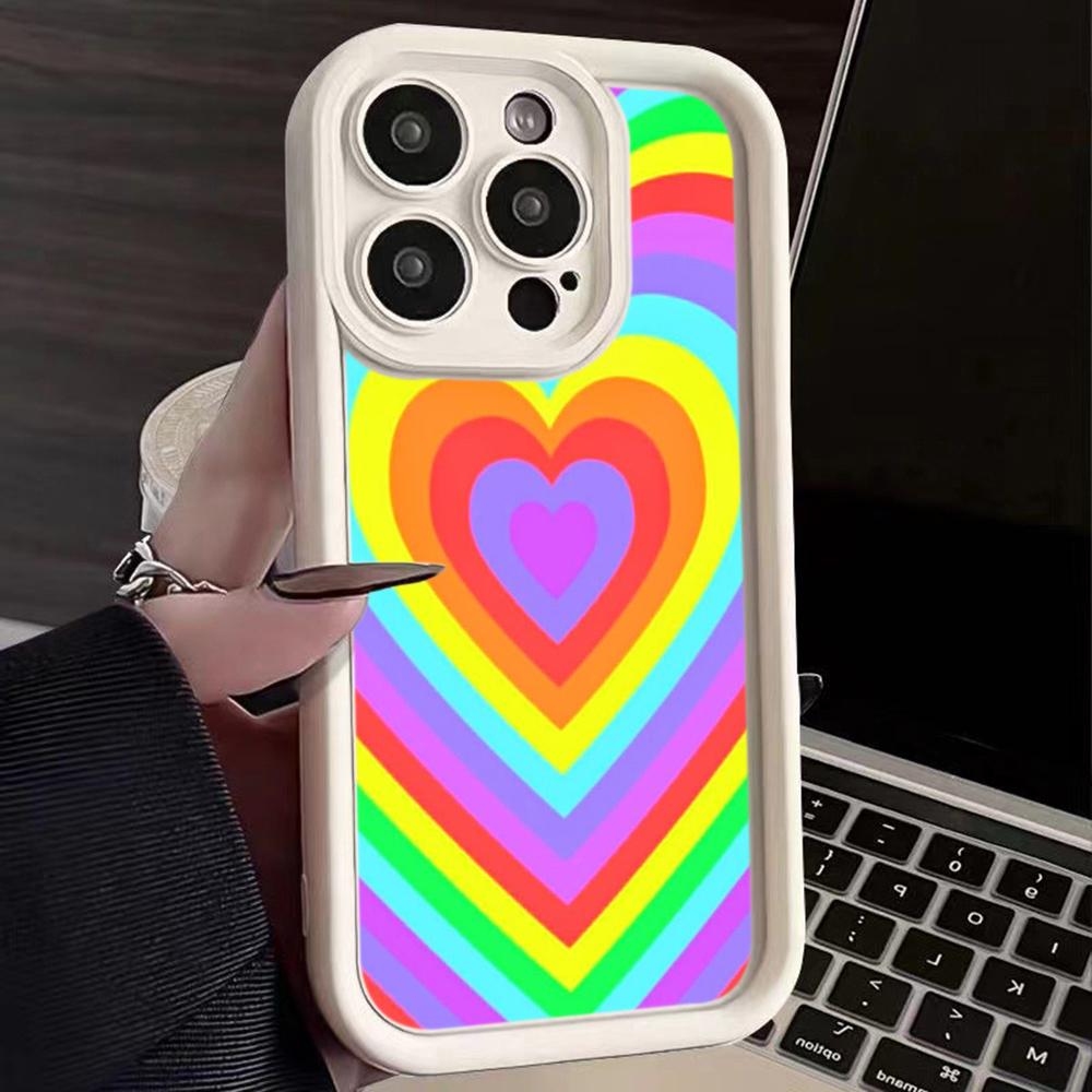 Ae93 Rainbow Art Design Защитные чехлы для телефонов для iPhone 13 14 15 Pro Max XR infinix Hot 40i 30i Tecno Camon 30 20 Pro Angel Eyes Задняя крышка из ТПУ