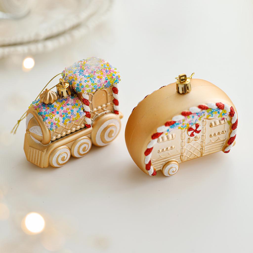 Золотой Красный Мультяшный Рождественский Подвесной Кулон Украшение Рождественская Елка Подвесное Украшение Новогодняя Вечеринка Украшение для Дома