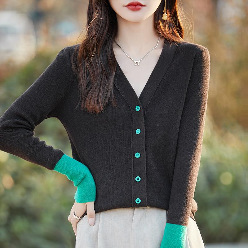 Женский легкий кардиган из 50% шерсти и 50% шелка Mulberry — универсальный трикотаж на все 4 сезона для комфорта и стиля в любое время года