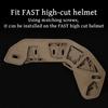 Комплект для модернизации направляющих для быстрого крепления шлема с высоким вырезом, запасное отверстие для крепления маски для кемпинга