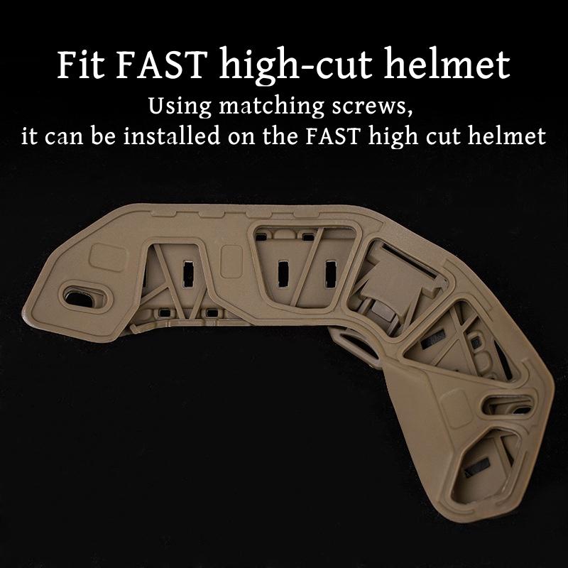 Комплект для модернизации направляющих для быстрого крепления шлема с высоким вырезом, запасное отверстие для крепления маски для кемпинга