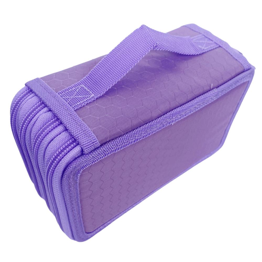 72 Holes Colored Pencil Bag Large Capacity School Stationery Bag Pen Pouch Office Accessories