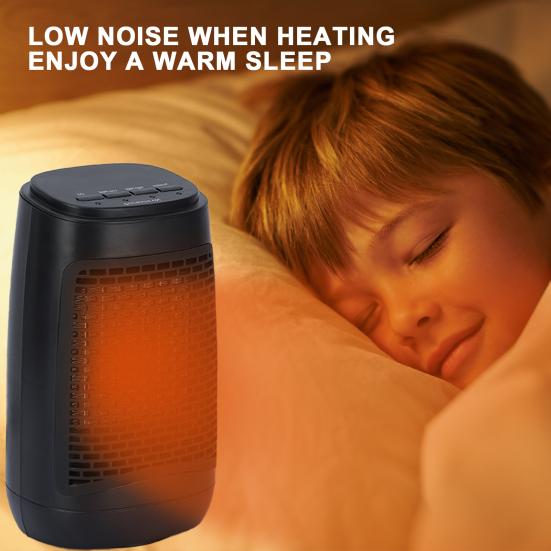 Портативный обогреватель 1500 Вт, быстрый нагрев, 3 режима нагрева, домашний электрический керамический обогреватель для ванной комнаты, спальни, гостиной