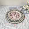 Handcrafted Shell Inlay Serving Tray 33cm Elegant Decorative Platter Dining Table Home Decor Gift
